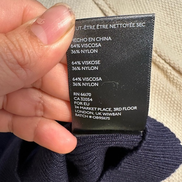 Womens Anthropologie navy Blue Blouses - Picture 6 of 7